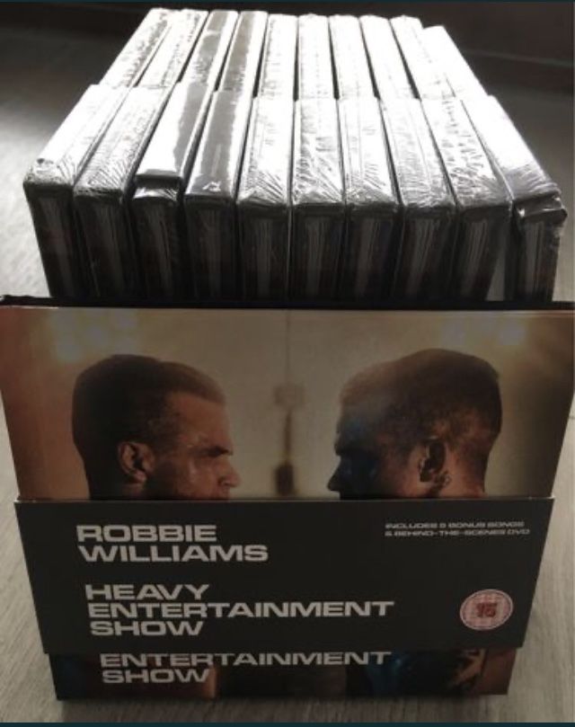 Robbie Williams heavy entertainment show CD + dvd nowy box album