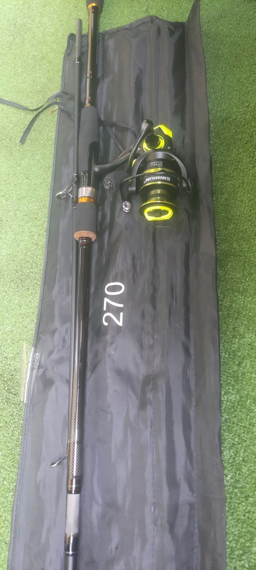 ZESTAW SPINNINGOWY + kolowrotek hs 4000 wygrany na zawodach