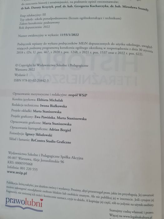 Historia i teraźniejszość 1 Zakres podst.