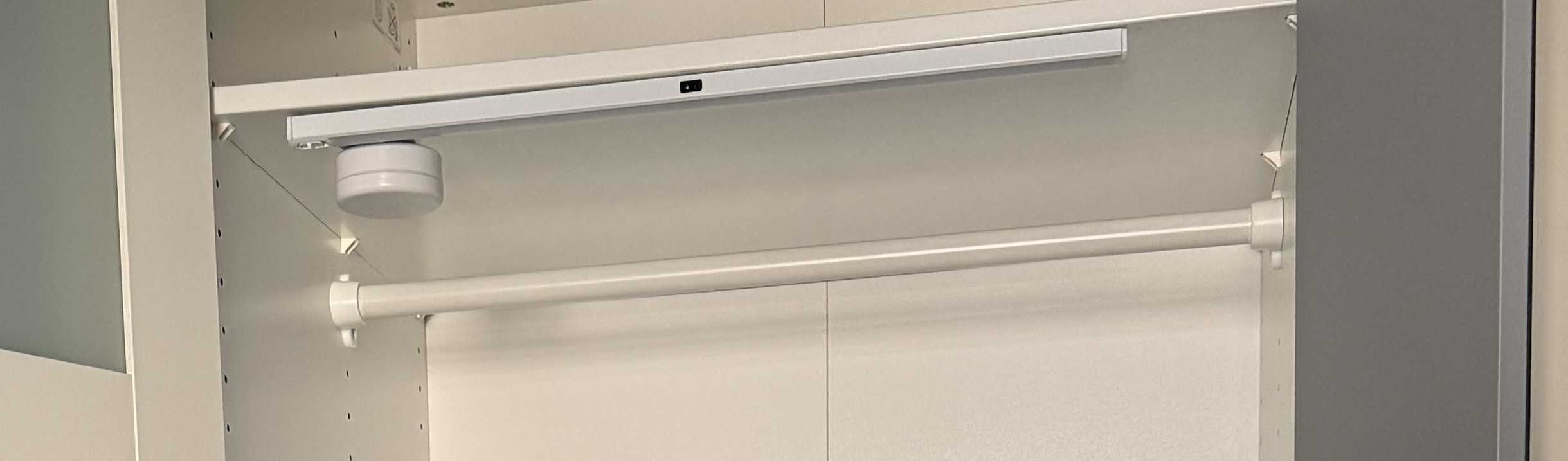 2x biały drążek Ikea Pax Komplement 75