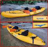 Canoa kayak rígido da marca RTM, modelo OCEAN DUO