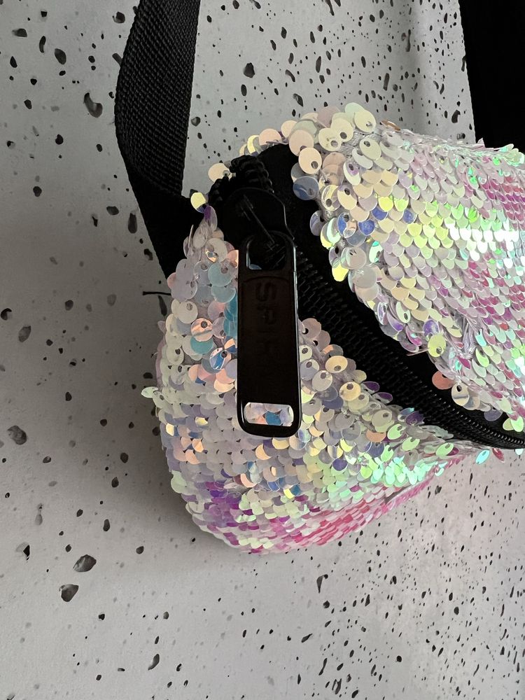 Nerka saszetka torebka Spiral Bags cekiny multikolor