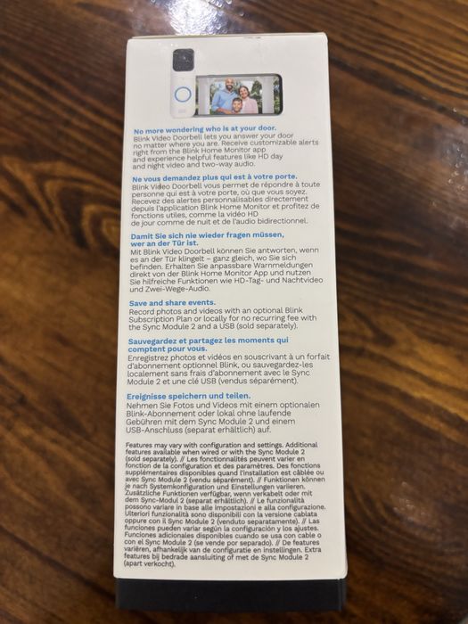 Blink video doorbell