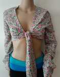 Crop top wiązany xs