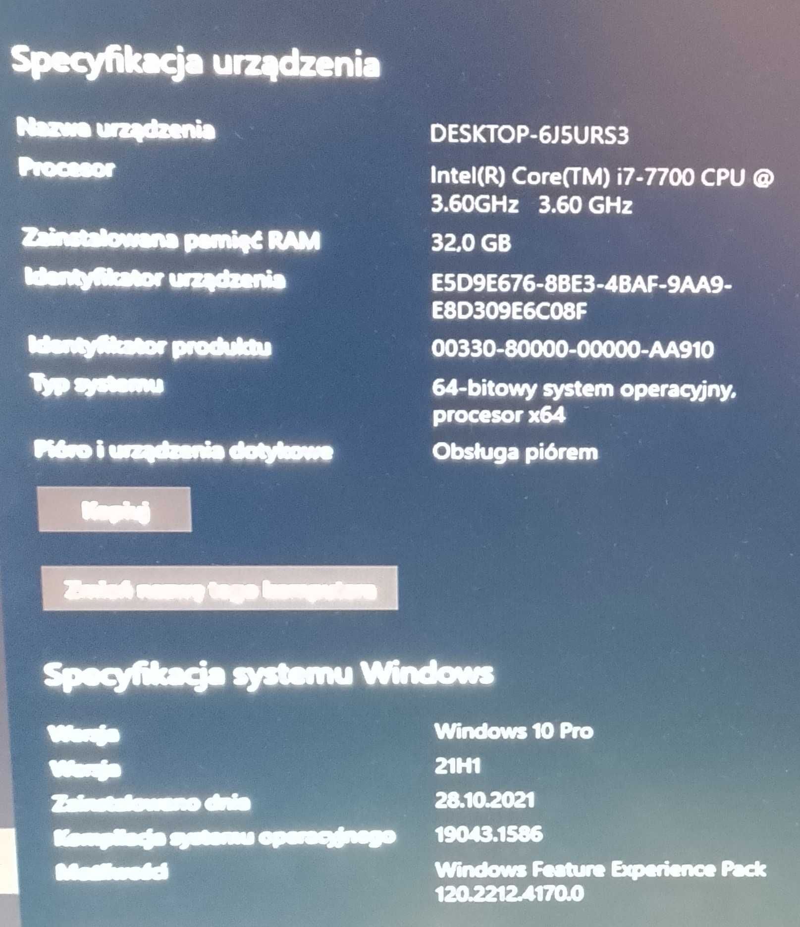 ASUS H170M i7_7700 32gbRAM 256SSD M.2 Win10 CAD