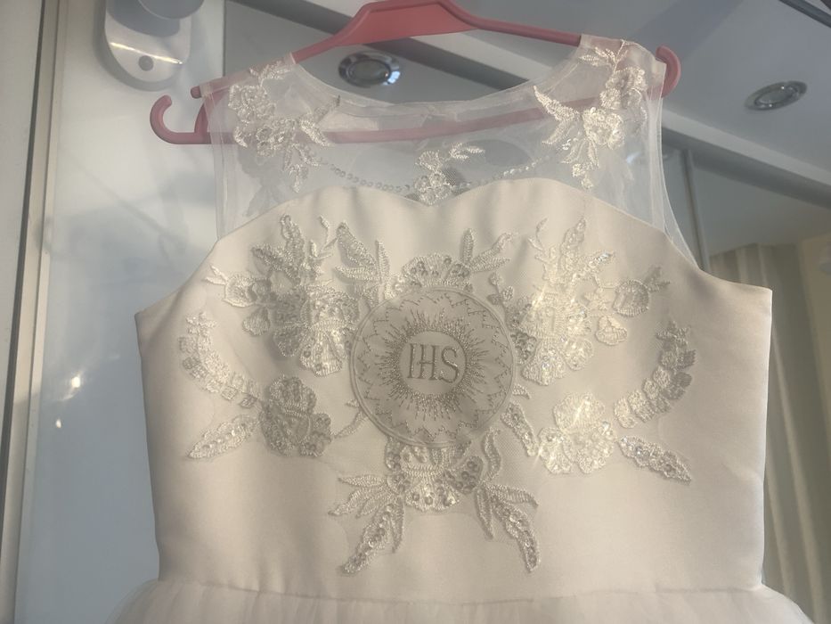 Sukienka  biala komunia