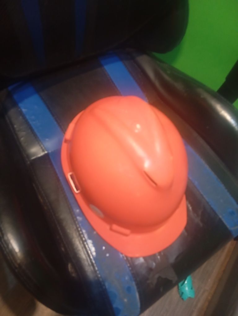 Kask budowlany pomarańczowy roboczy