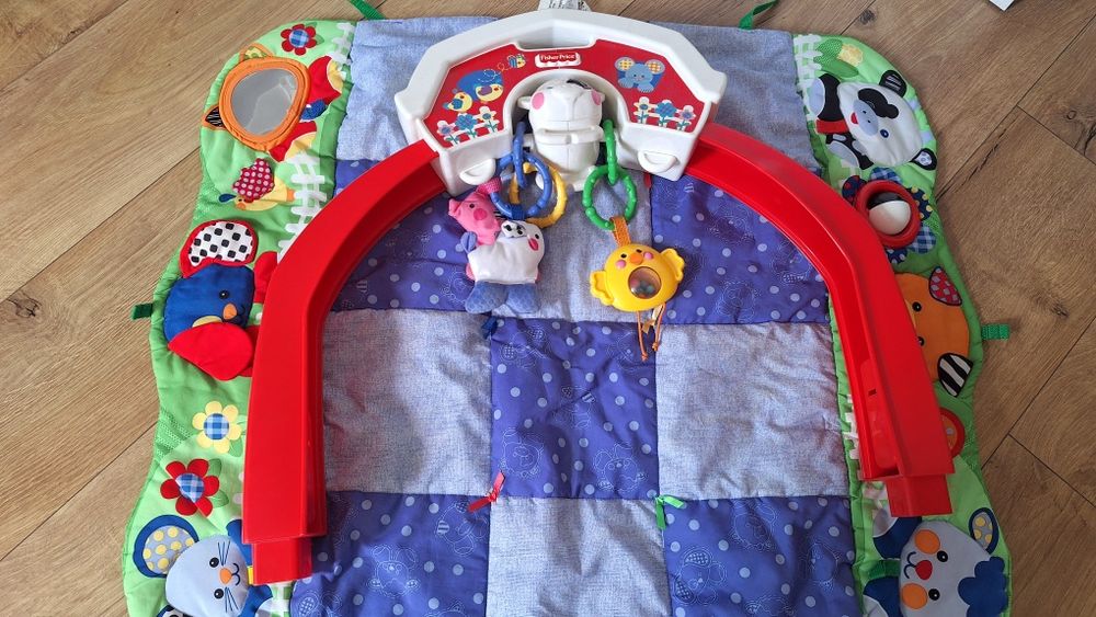 Mata dla niemowlaka krowa Fisher price