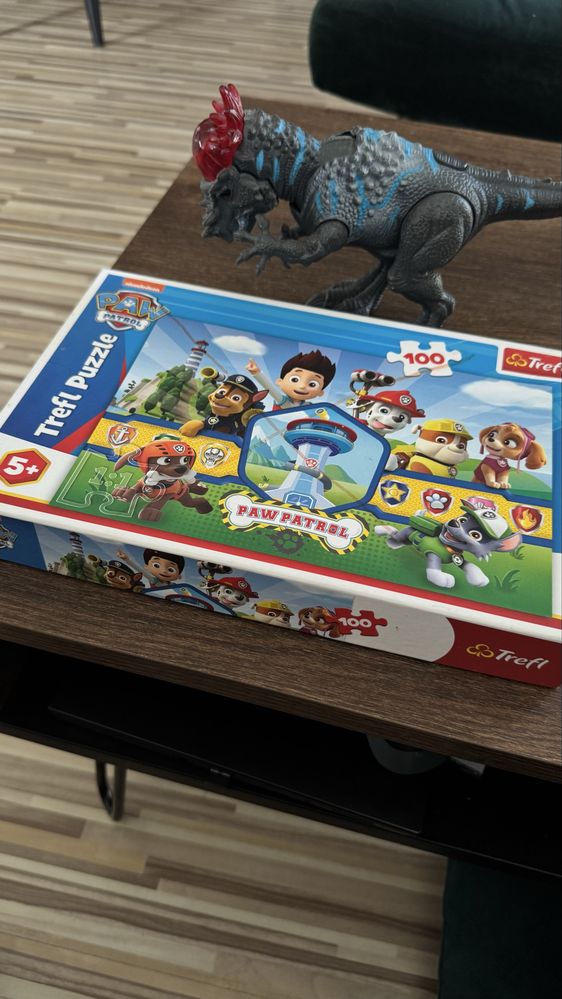 Puzzle psi patrol kompletne 5+ 100 gratis dinozaur