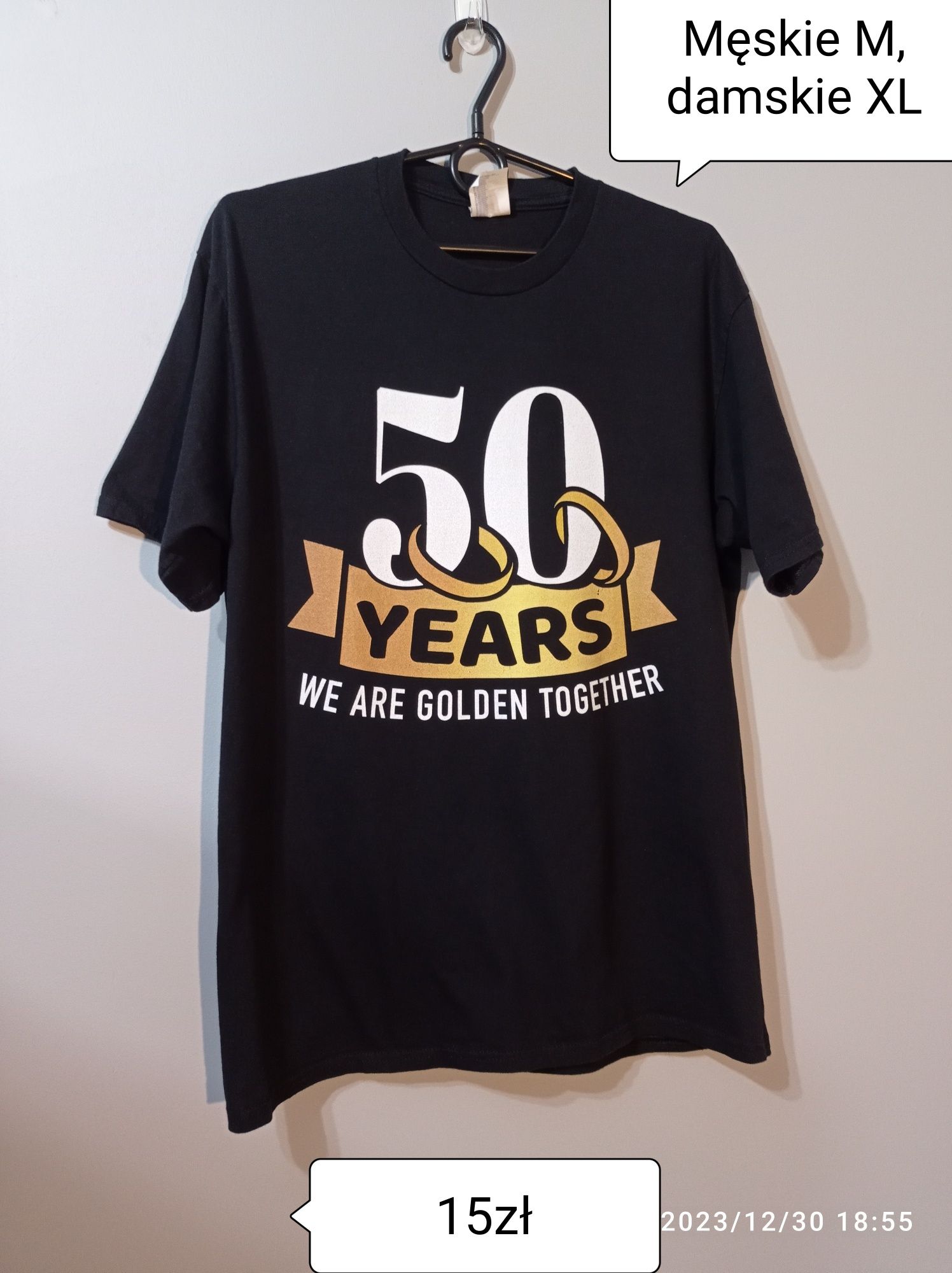 T-shirt męskie M damskie XL "50 lat razem" bluzka koszulka krótki ręka