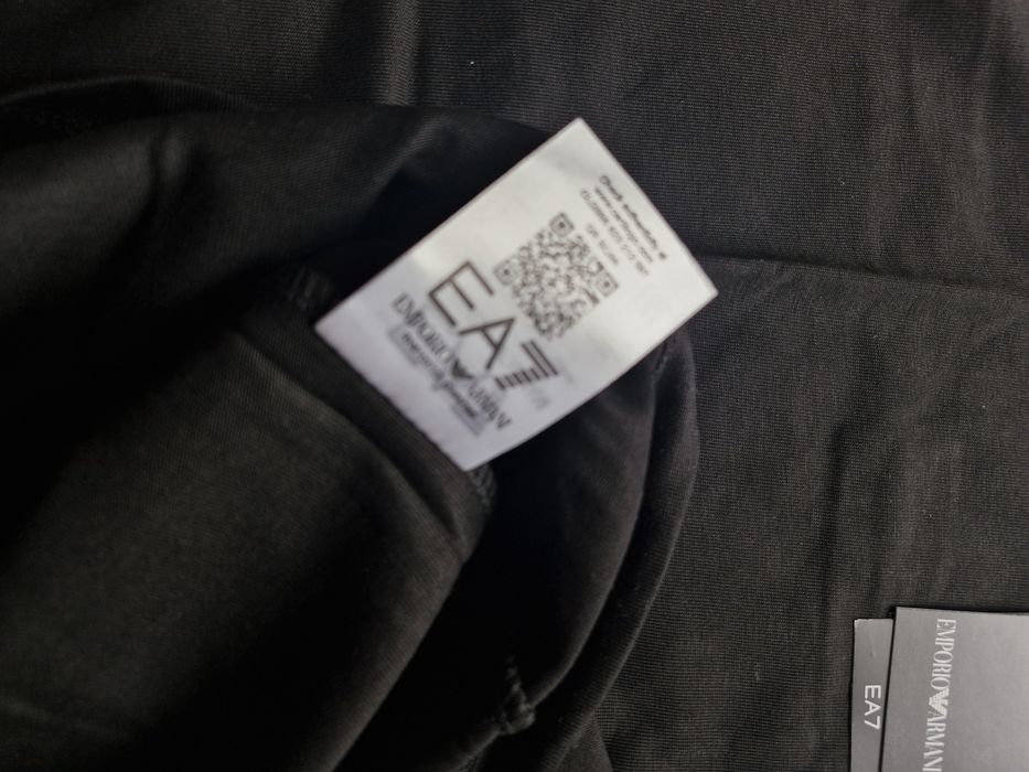 Koszulka męska tshirt bawełniany bruba solidna Armani AX Xl L s czarna