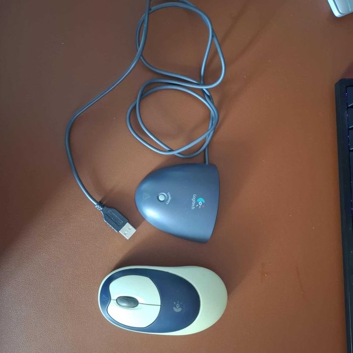 Retro Myszka Logitech RN67 z kulką