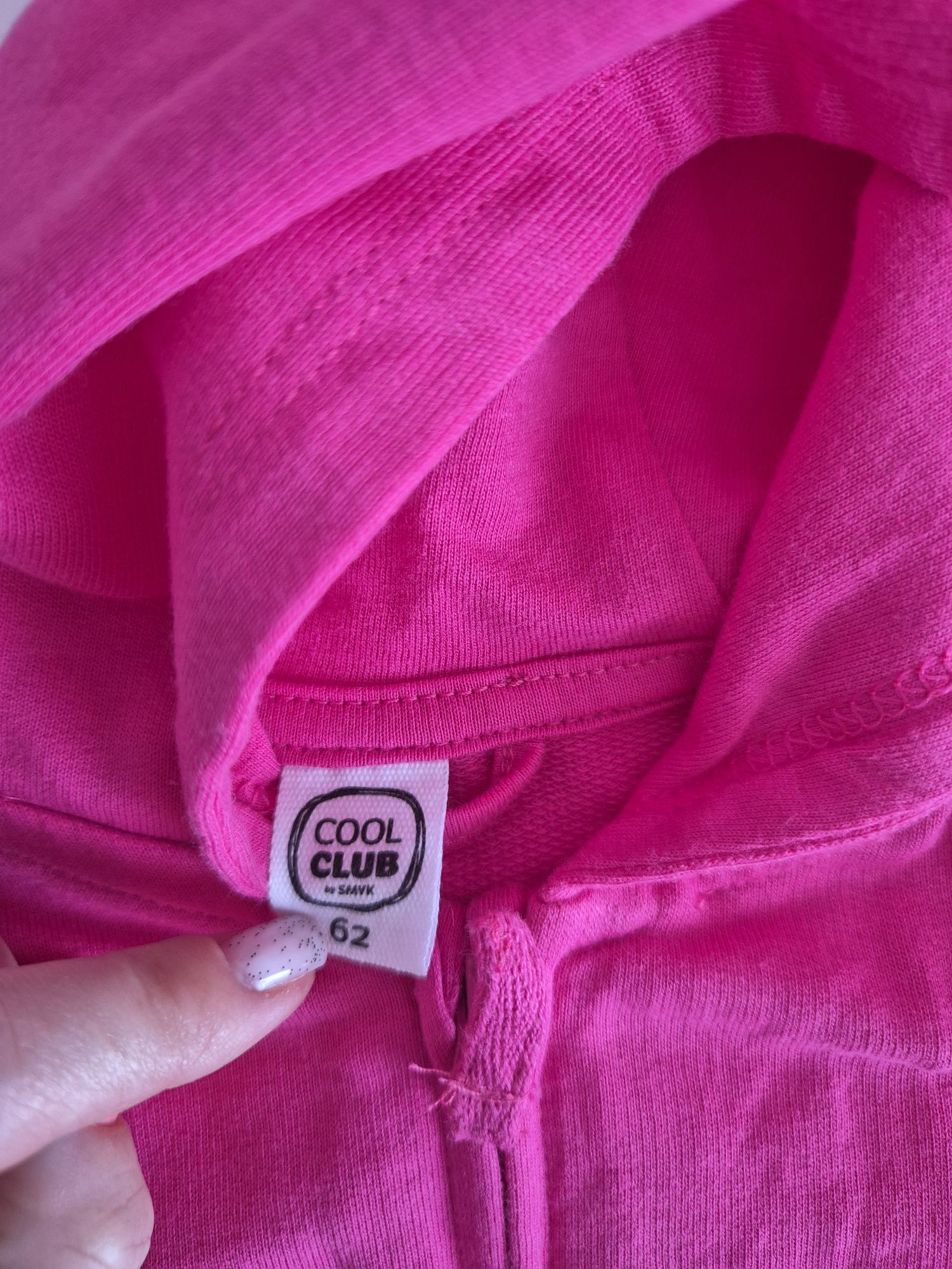 Bluza dziewczęca z kapturem smyk rozm.62
