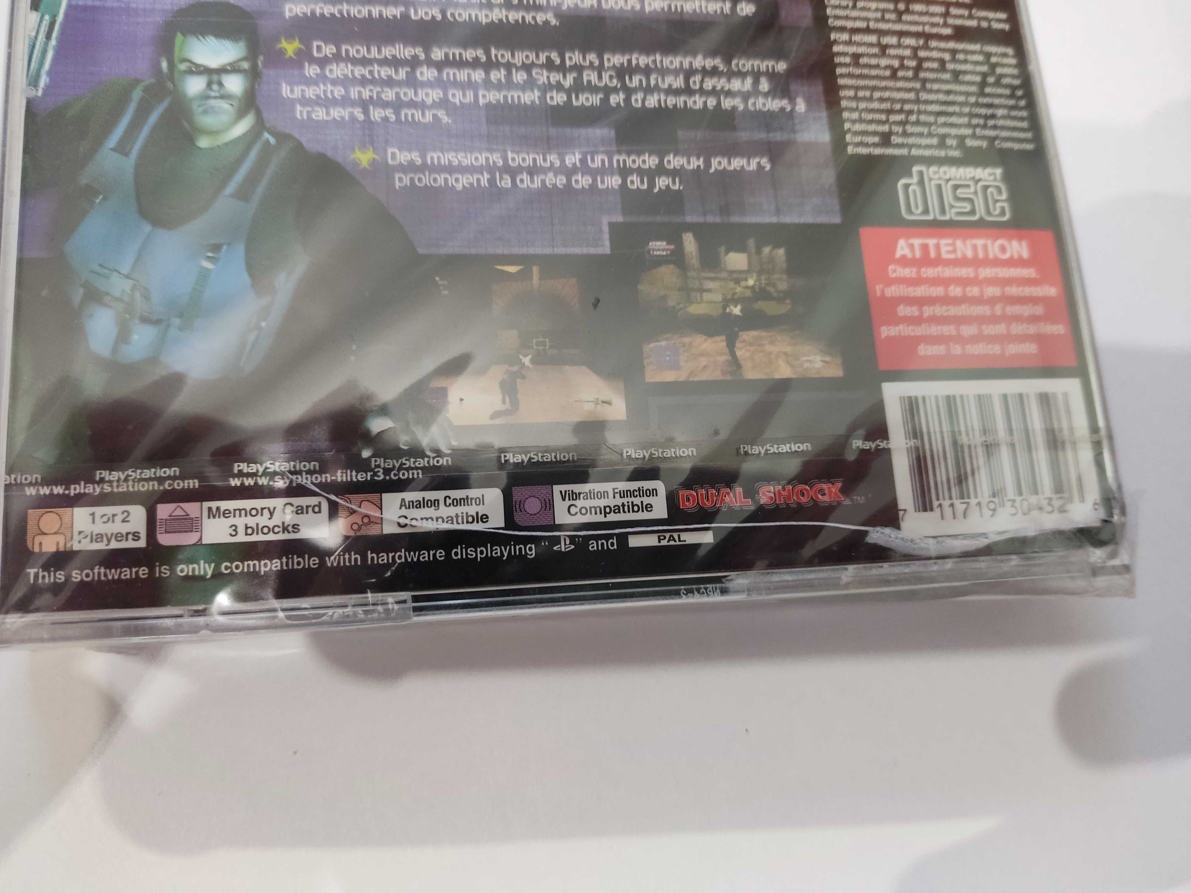 SYPHON FILTER 3 Ps1 Psx Nowy Zafoliowany