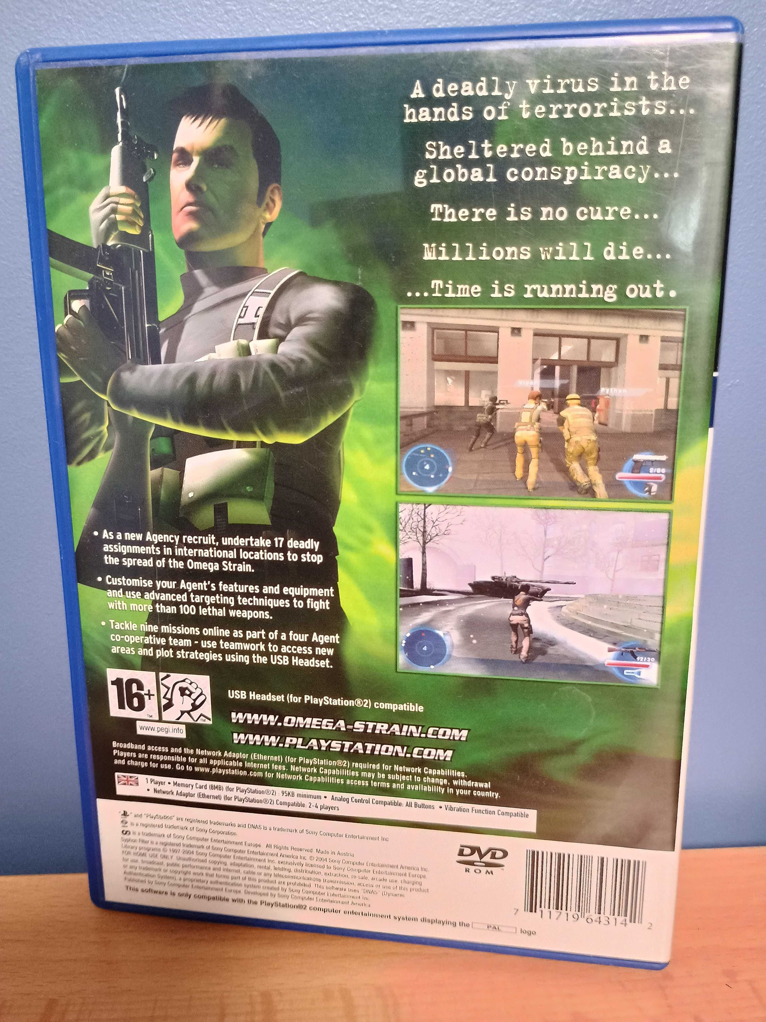 Syphon Filter Omega Strain PS2 angielska komplet