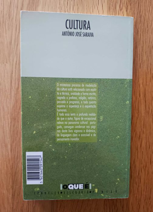 O que é: Cultura - António José Saraiva