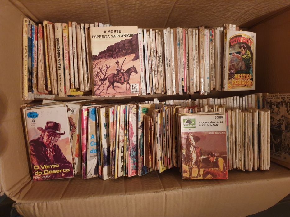 Livros antigos de cowboys