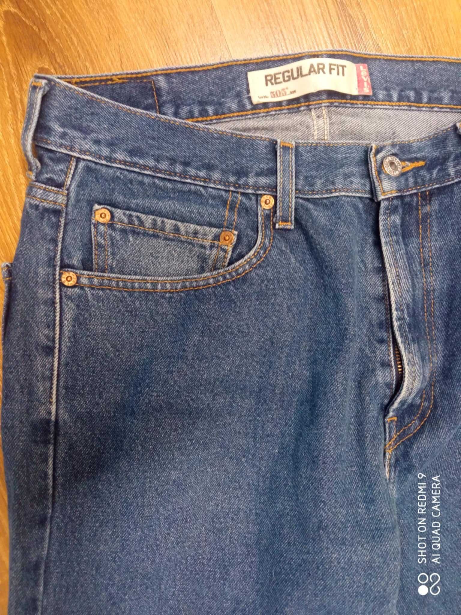 Męskie spodnie jeansy Levis Levi's 505 W34 L29 34X29 34/29