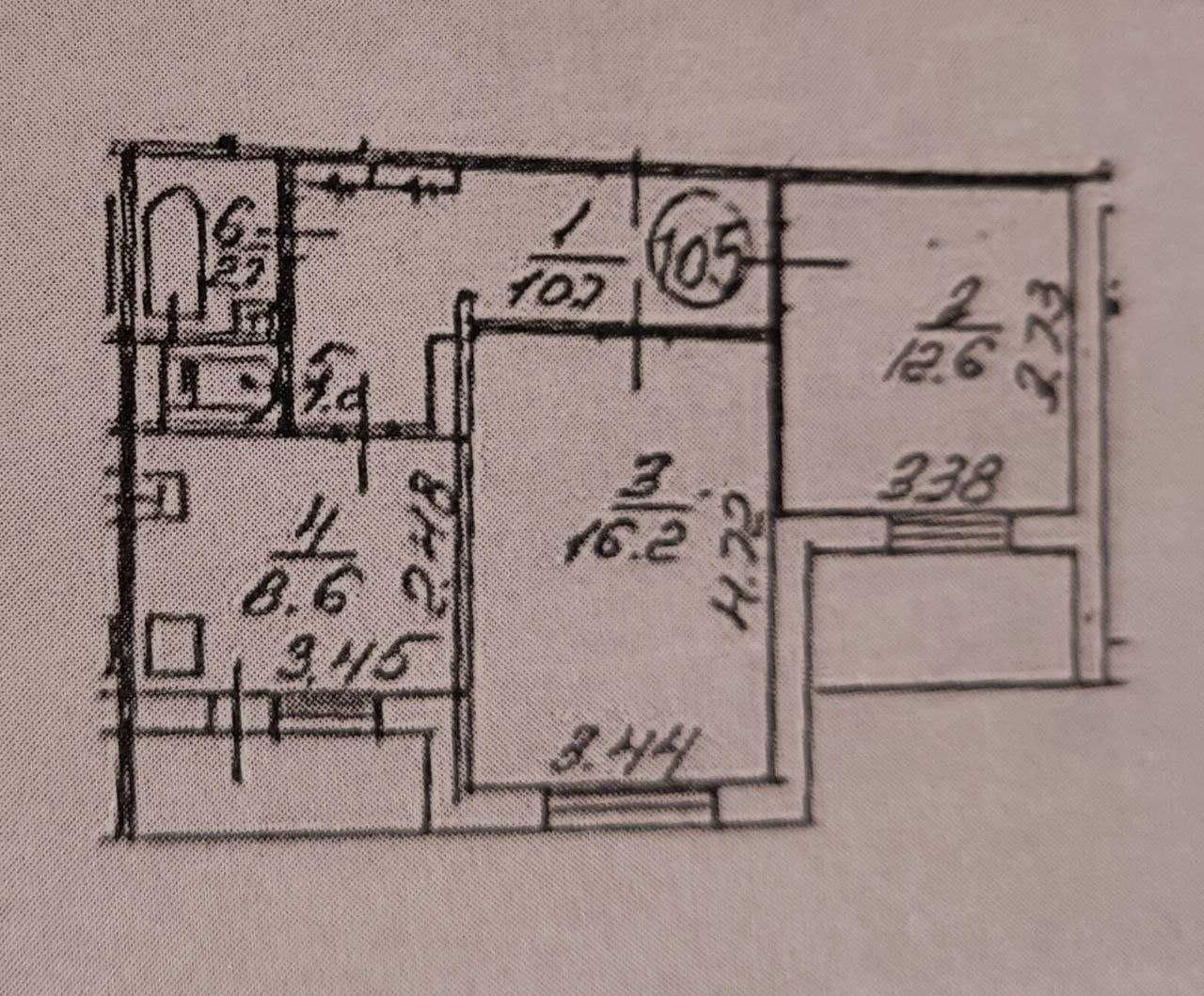 Оренда 2-кімнатної квартири. Вул. Милославська 21.  Площа 65/29/9м²