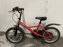 Rower BTwin 16 cali czerwony