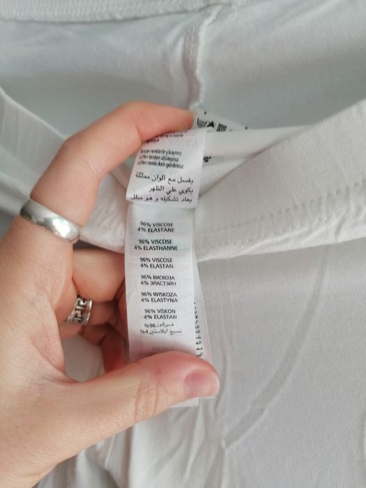 Legginsy 3/4 białe New Look