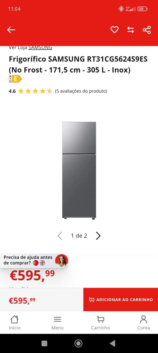 Frigorífico Samsung