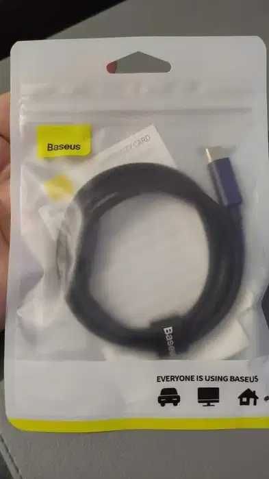 Кабель Baseus 100W 1 метр USB Type-C чорний