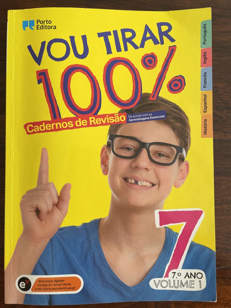 Vou tirar 100% - Cadernos de revisão 7 Ano Vol 1