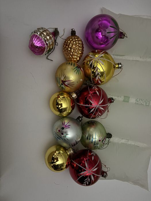 Zestaw Bombek szklanych PRL