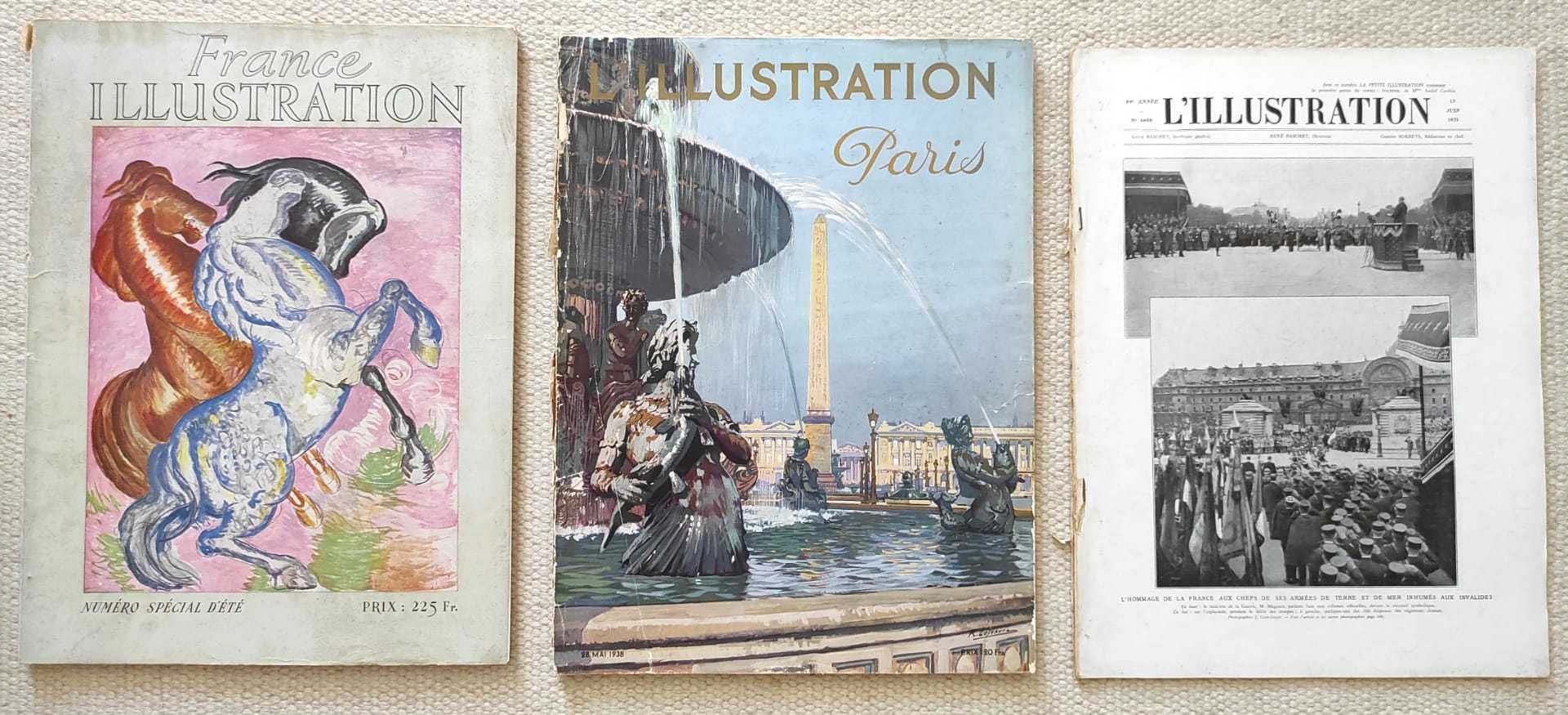 Revista L’Illustration, diversas edições entre 1908 e 1947