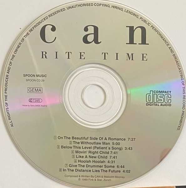 CAN  cd Rite Time               super krautrock