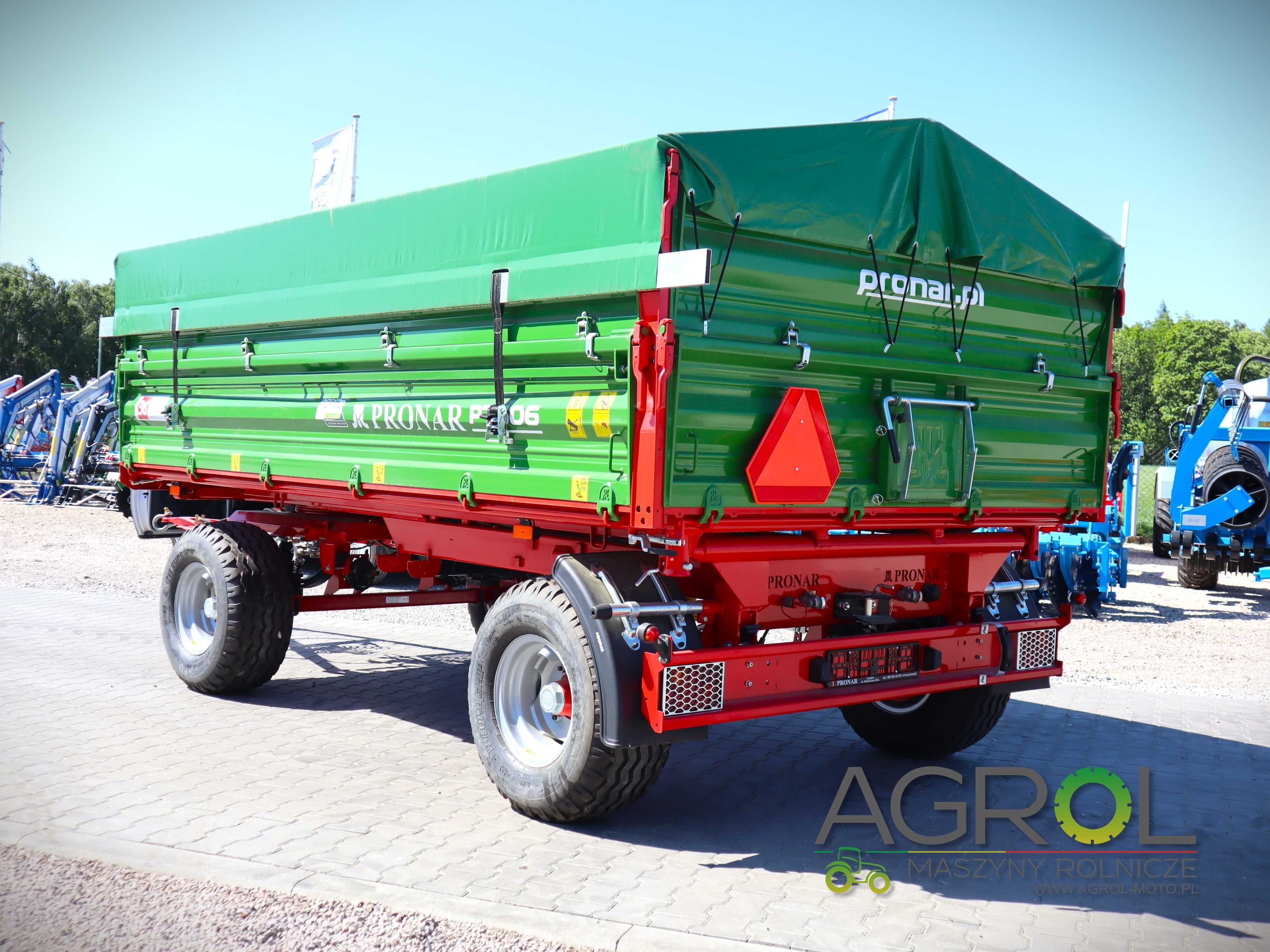 Przyczepa Pronar dwuosiowa T653/2 6t PT606 PT608 8t paletowa rolnicza