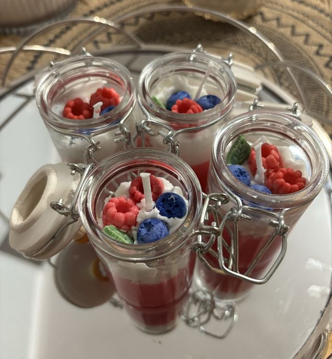 Owocowe świeczki sojowe, 4 sztuki