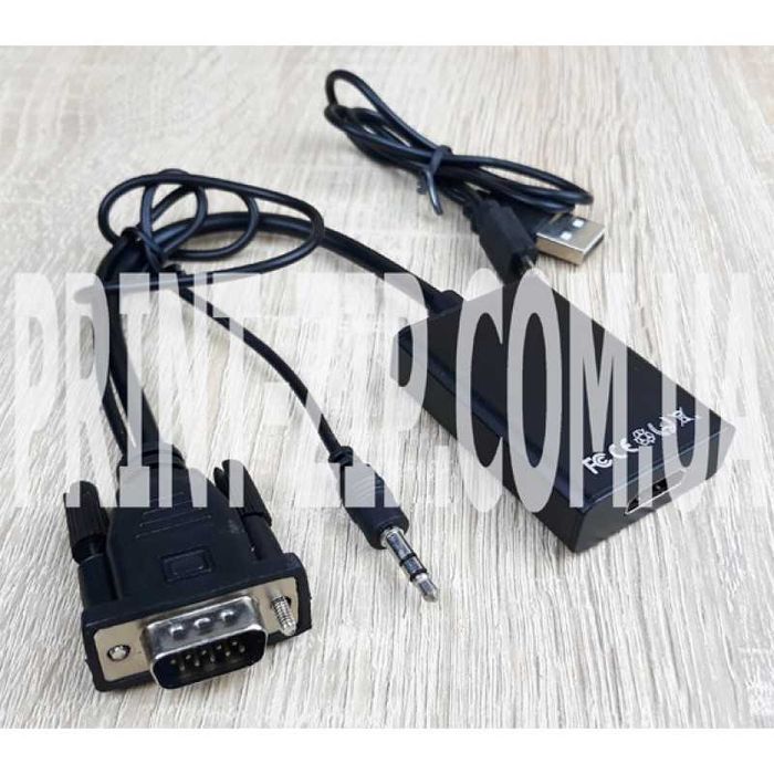 Переходник с VGA на HDMI, конвертер vga hdmi, адаптер vga hdmi