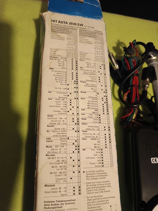 Antena elektryczna HirschMann 2030 SW (Mercedes 200-280E)