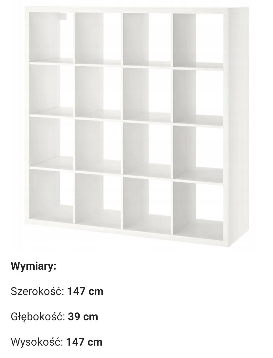 Komoda regał KALLAX 4 X 4 147cmx 147cm