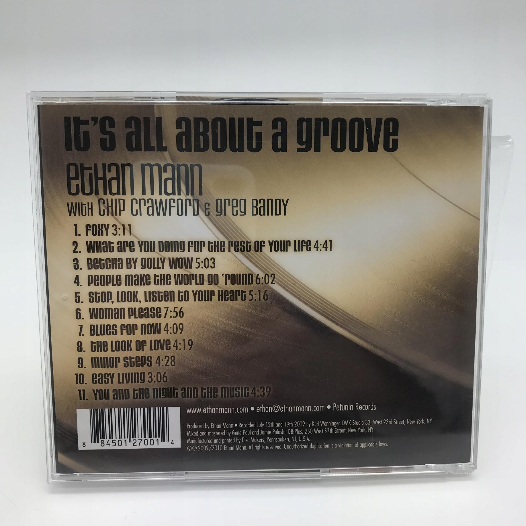 cd - ethan mann - it's all about a groove