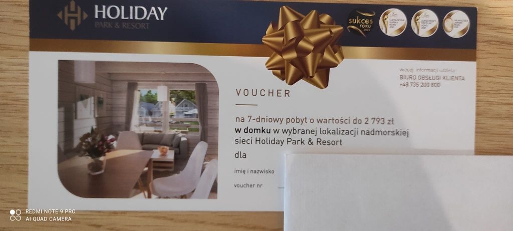 Voucher do Holiday PARK&RESORT