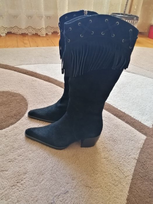 Чоботи зимові  натур. Замш 37р