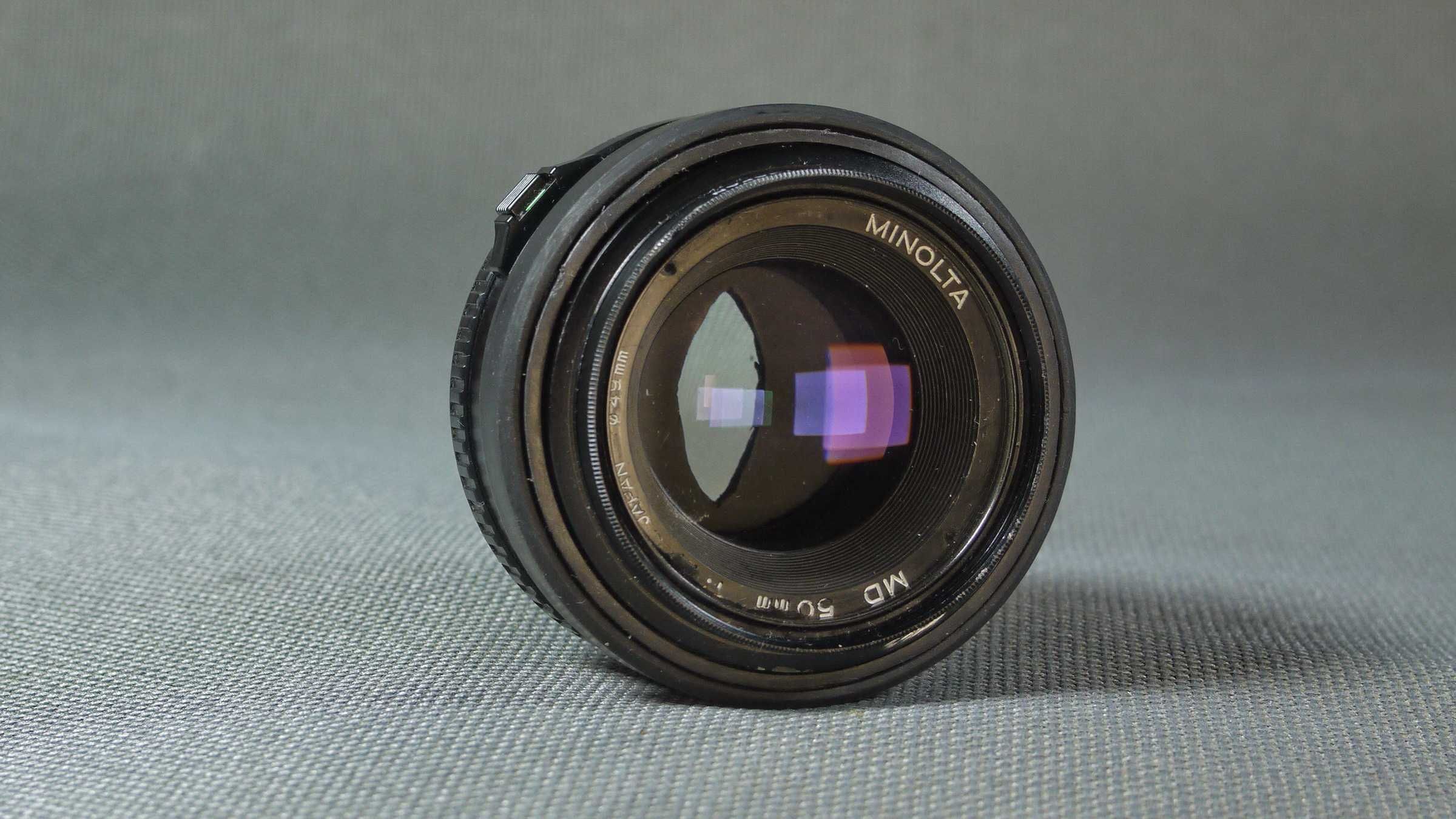 объектив Minolta 50mm/1.7 анаморфный для видеосъемки на кадр 24x36mm