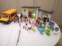 Playmobil przedszkole tęczowe 70280, autobus szkolny