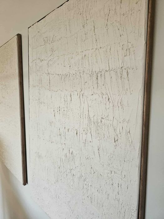 Quadro com textura em gesso 60x90cm-Textured plaster painting 60x90cm