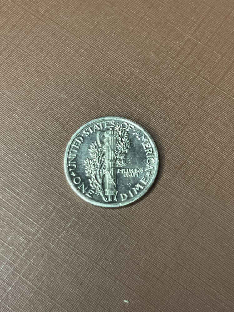 Moneta USA 1925 one dime 10 centów srebro AG