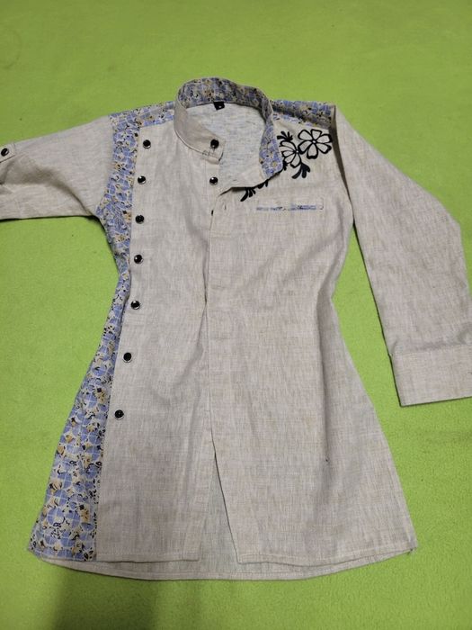 Ексклюзивна лляна сорочка вишиванка в етно стилі Дитяча рубашка хлопчи