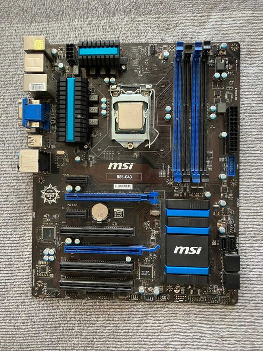 Płyta główna MSI B85-G43 z procesorem Intel Core i7-4790K