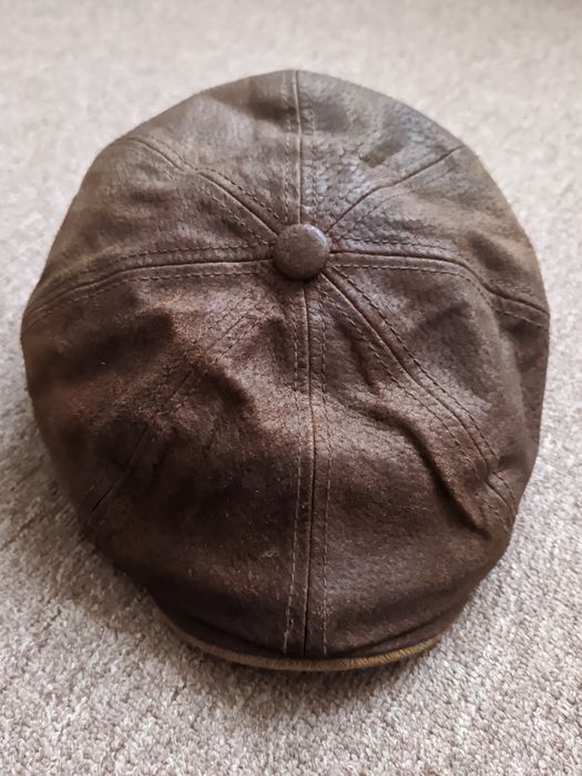 Кепка восьмиклинка Stetson кожа Острые козырьки