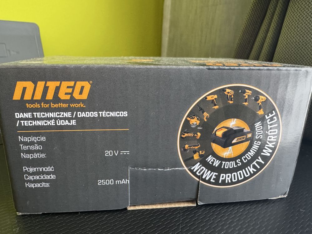 Akumulator Li-Ion Niteo Tools 20 V 2,5 Ah nowy