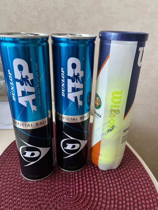 Тенісні мʼячі, 2 упаковки по 4 мʼячі, 1 упаковка-3 мʼячі
