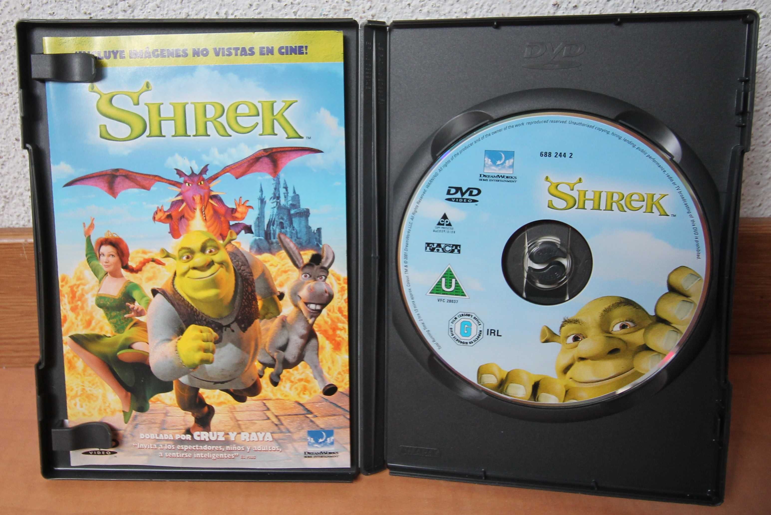 filmes DVD´S  banda desenhada shrek/ Idade do Gelo 2