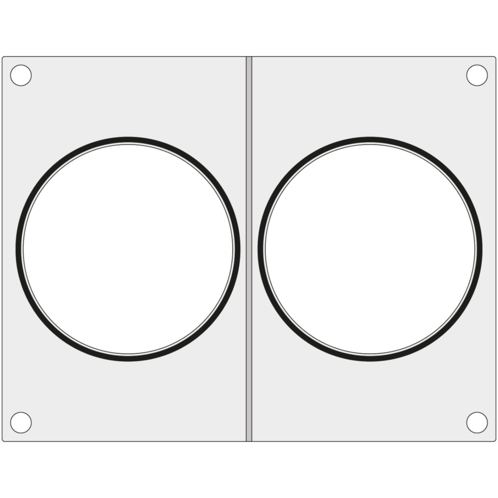 Matryca forma do zgrzewarki Hendi na dwa pojemniki na zupę śr. 115 mm